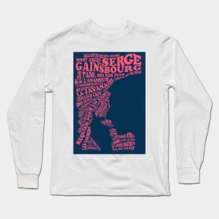 Serge Gainsbourg - Discography Long Sleeve T-Shirt